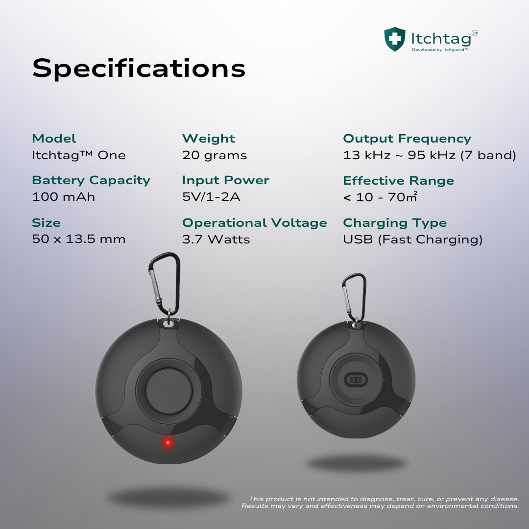 Itchtag™ One - Ultrasonic Insect Shield