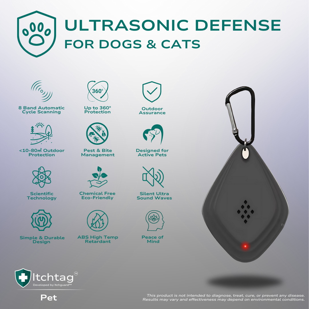 Itchtag™ Pet - Ultrasonic Pest Guard