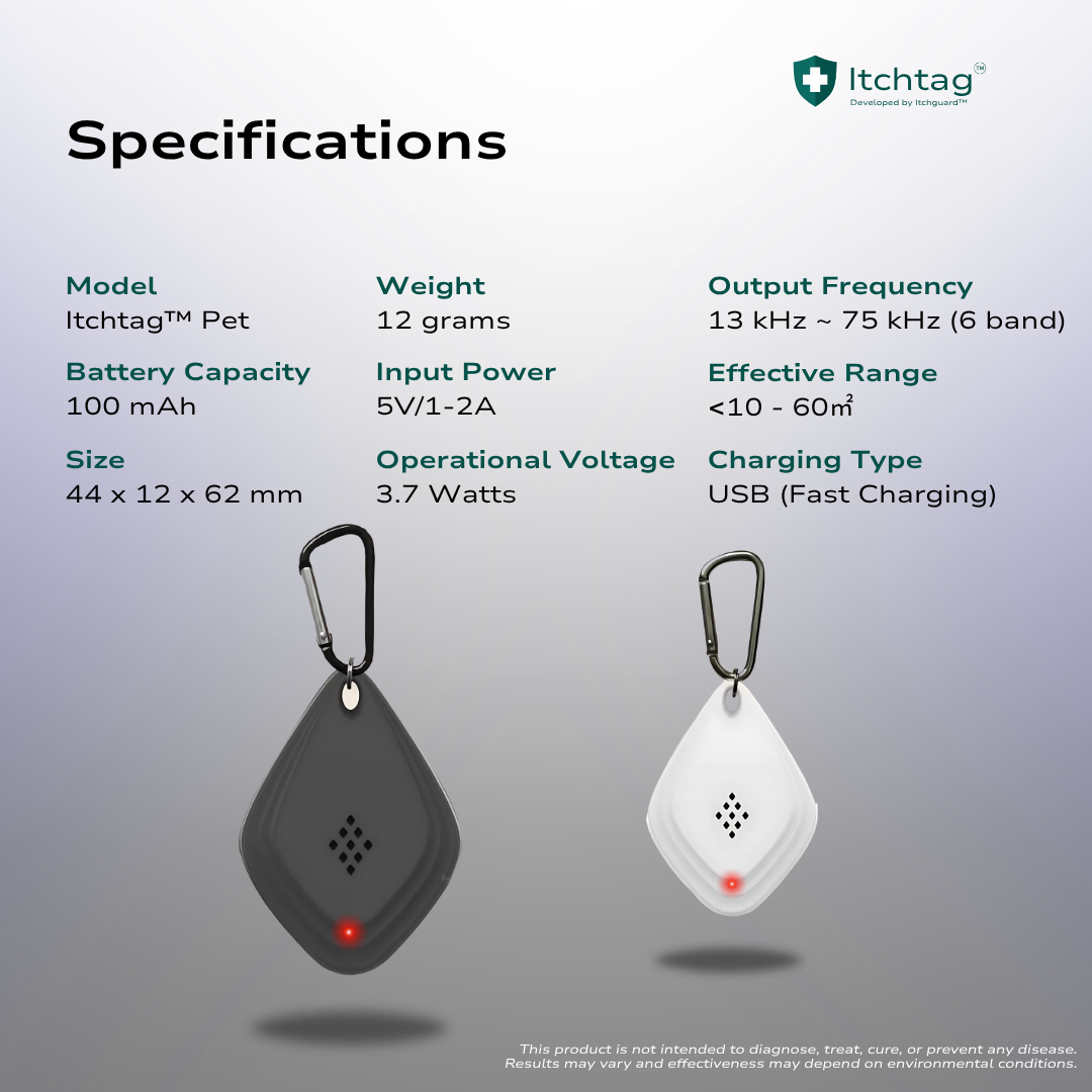 Itchtag™ Pet - Ultrasonic Pest Guard