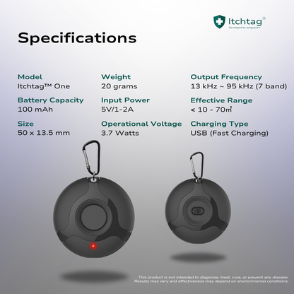 Itchtag™ One - Ultrasonic Insect Shield
