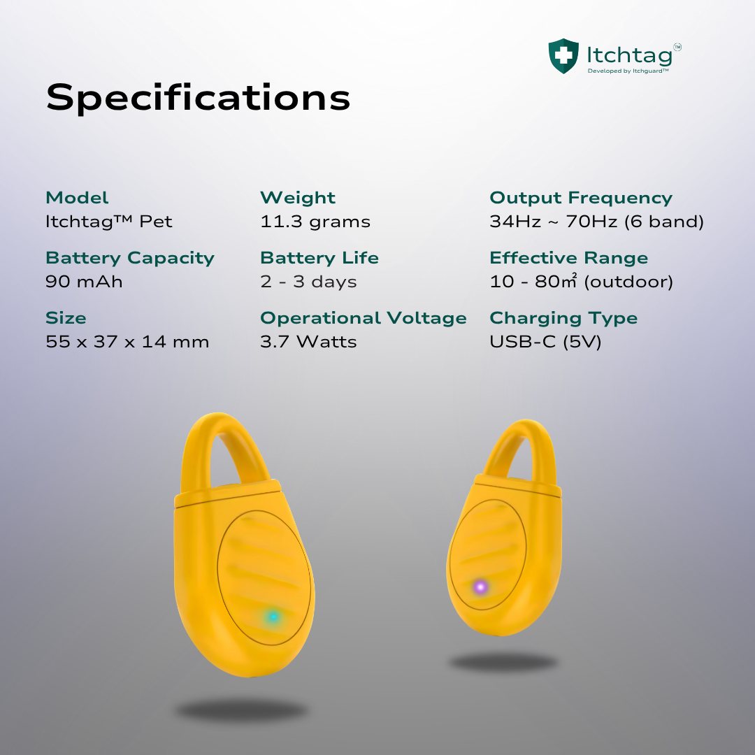 Itchtag™ Pet - Ultrasonic Pest Guard