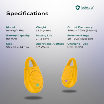 Itchtag™ Pet - Ultrasonic Pest Guard